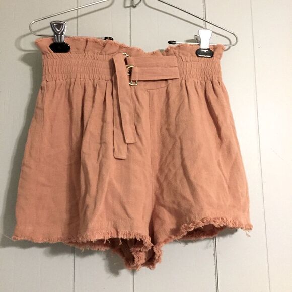 NWT Umgee High Waisted Linen Shorts - Picture 1 of 7